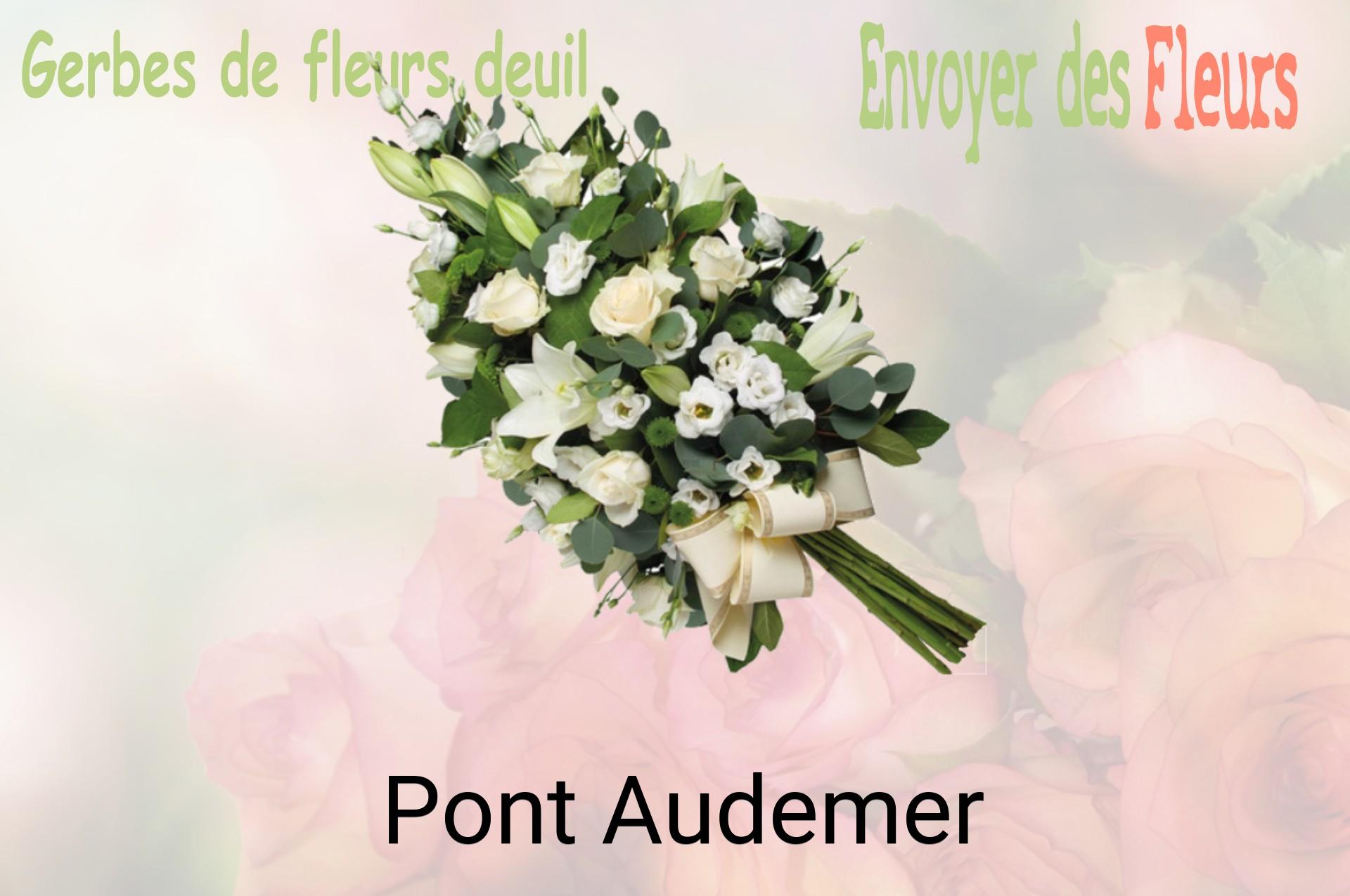 Gerbe de fleurs de deuil livrée à Pont-Audemer